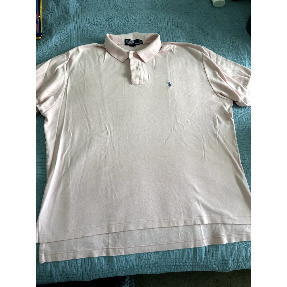 Men Polo Ralph Lauren Polo Size XL Pre Owned Pink